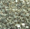 50g 5x4x2mm Metallic Silver Tile Beads